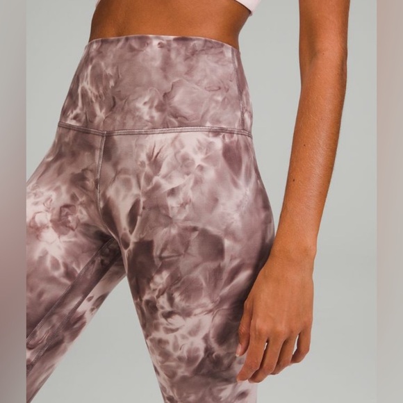 lululemon Align High-Rise Crop 23" Inseam Diamond Dye Mink Bery size 6 - Picture 8 of 8